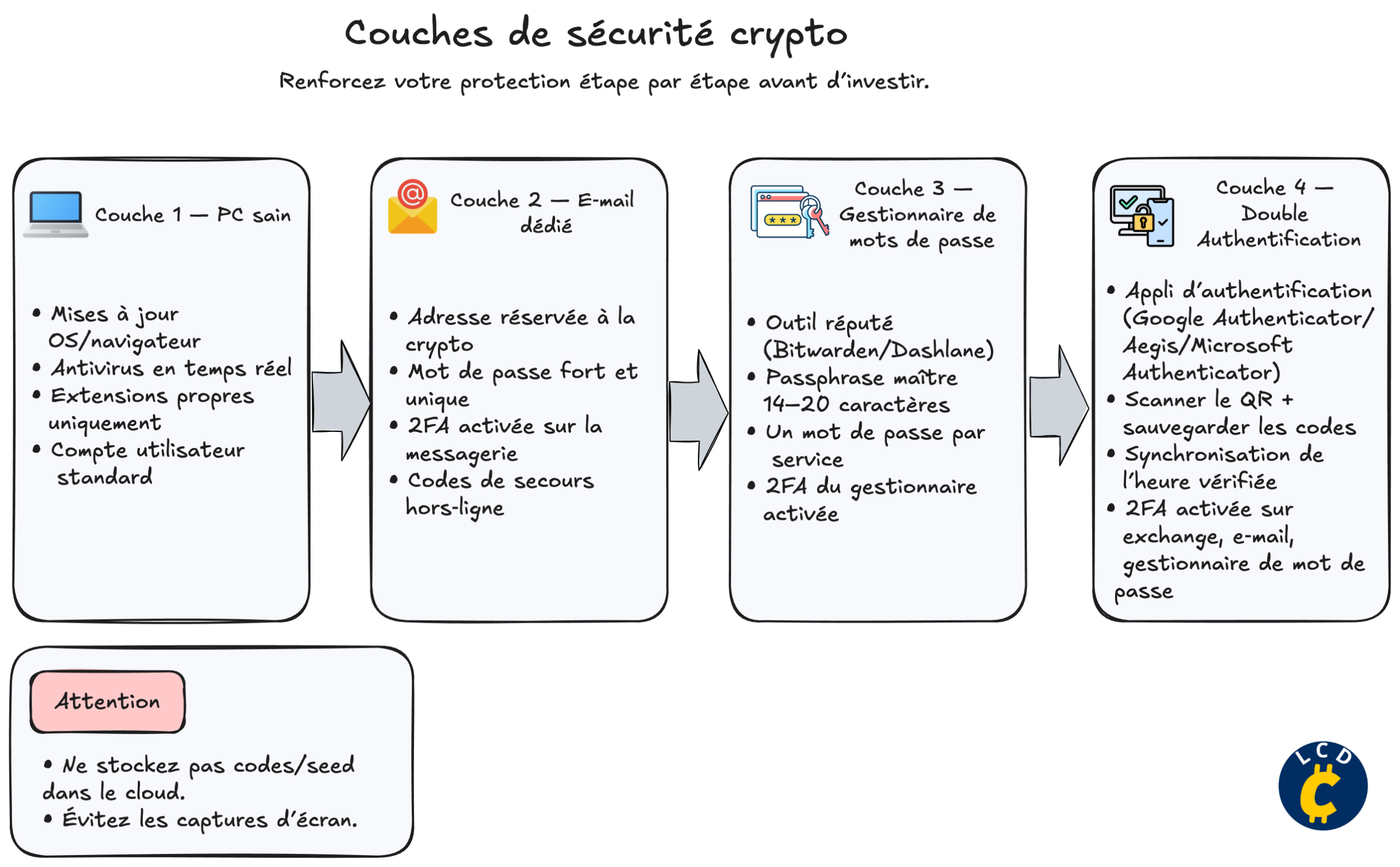 Couches de sécurité Crypt